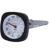 Precixe 1.5 Inch Analog Meat Thermometer | NSF Certified Stainless Steel | Pocket Clip and Silico...