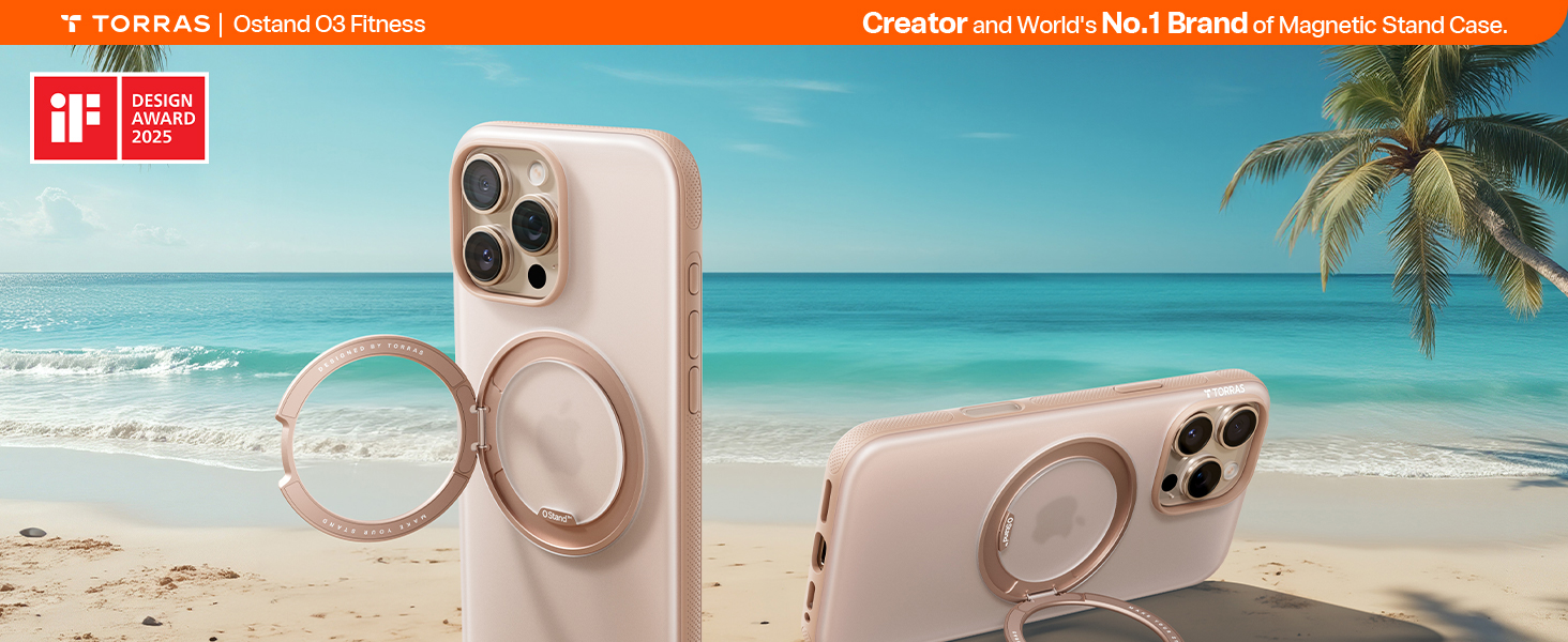 TORRAS 360 Magnetic Stand for iPhone 16 Pro Max Case, 6.9''