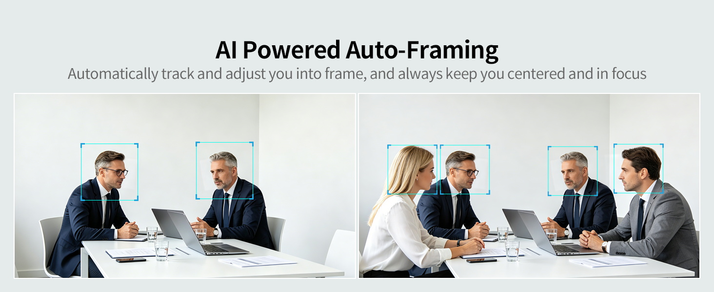 AI auto framing webcam ai tracking
