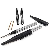 June Gold 2 Black Deep Reach Markers, 2 Ink Refill Bottles, 2 Tip Replacements, 30 mm Reach & 2 m...