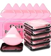 Ocim 6Pcs Triangle Powder Puffs for Face Powder,Soft Velour Makeup Setting Powder Puff with Case,...
