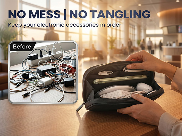 Electronics Organizer Travel Case