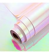 Flyhill Iridescent Pink Wrapping Paper Roll-17inch*32.8ft(46.8sqft- Shiny Gift Wrap for Birthday,...