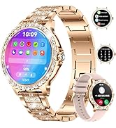 LIGE Smart Watch for Women(Answer/Make Calls),1.3"HD Diamonds Luxury Smartwatch for Android iPhon...