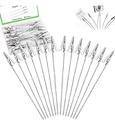 Ruibapa 40PCS Long Tail Metal Wire Alligator Clips 150mm/6inch Zinc-Plated Alligator Clamps for C...