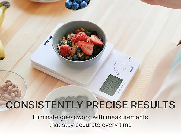 mavie kitchen scale measurement cooking weigh portable coffee precision tare ounce gram glass bake