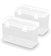 Farmer Mani 2 Packs 5.75x2.44x3.7 Inches Polypropylene Rectangle Mini Storage Containers Box with...