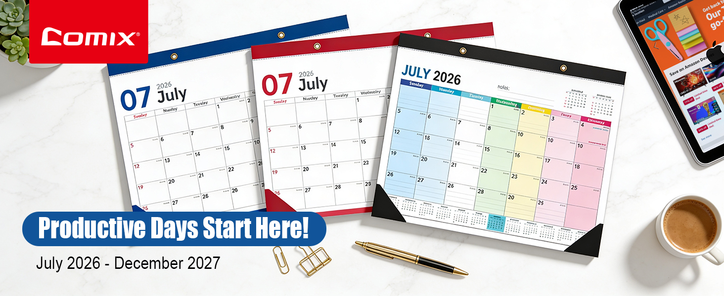 July2026-December2027 desk calendar