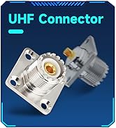 SO239 Chassis Mount Connector UHF Female Chassis Mount Flange Connector SO239 Bulkhead Connector