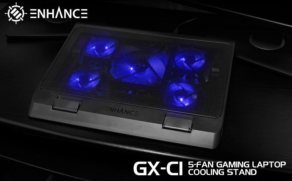 Cooling stand on a desk