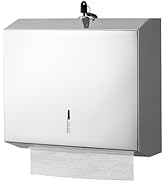 Paper Towel Dispenser Wall Mount Commercial, C Fold Multifold Hand Paper Towel Dispenser, Stainle...