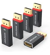 URELEGAN DisplayPort to HDMI Adapter 5-Pack (NOT USB), 4K UHD Display Port (DP) to HDMI Converter...
