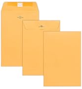 6x9 Clasp Envelopes – 500 Pack Brown Kraft Catalog Envelopes with Clasp Closure & Gummed Seal – 2...