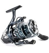 Sougayilang Gear Ratio Fishing Reel, Aluminum Spinning Reel, 3+1BB High Strength Design, 5.0:1/4....
