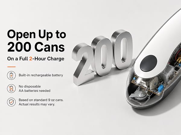 rechargeable can opener