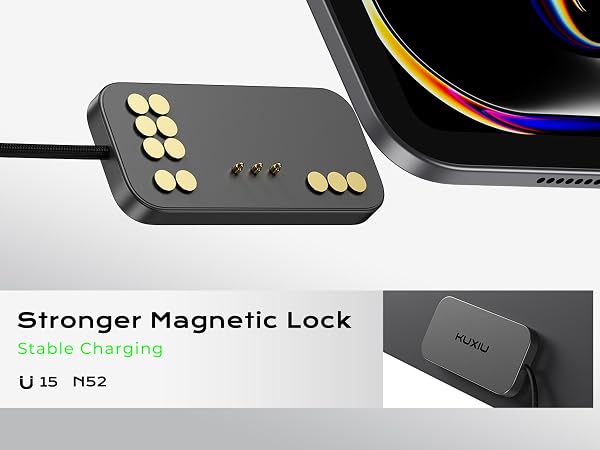 KUXIU Megnetic Wireless Charger, 35W Fast Charging Block with 5.56ft USB C to C Charger Cable
