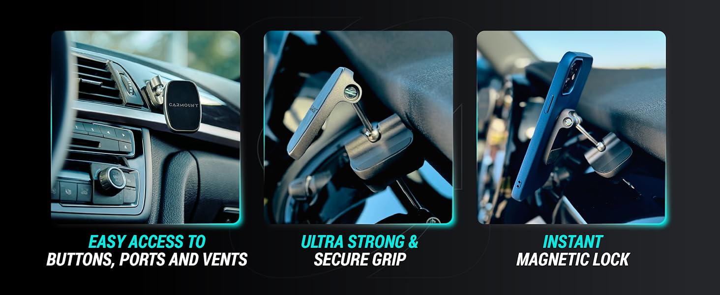 accessories phones car dashboard holder magnetic iphone samsung carmount mount android rotatable