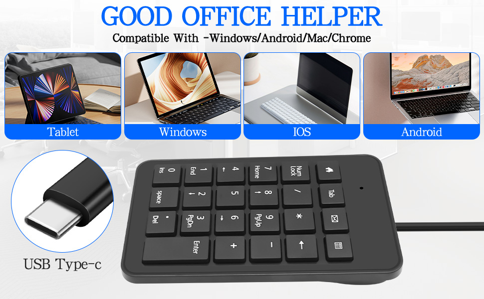 USB numeric keypad
