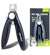 PUP&PALS Large/Medium Dog Nail Clipper with Sharp Stainless Steel Blade, Anti-Slip Grip and Heavy...