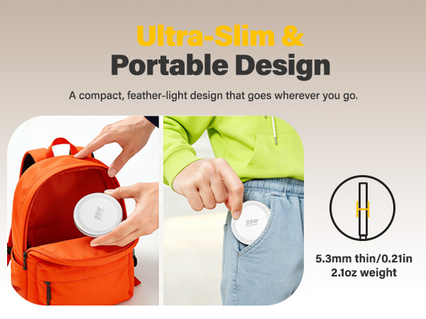 portable wireless charger 25w