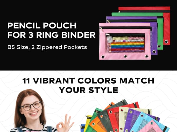 3-Ring Binder Pencil Pouch