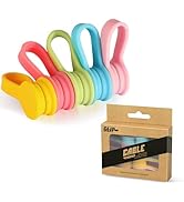 Xuuza Magnetic Ties For Cords, Cute Cord Ties Candy Color Twist Ties Cable Organizers For USB Cha...