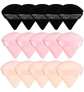 15 Pieces Powder Puff Face Soft Triangle Makeup Puff Velour Puff for Loose Powder Mineral Powder ...
