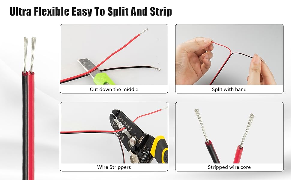 22 gauge wire red and black wire low voltage wire electrical wire