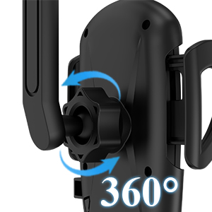 360° rotatable and retractable car phone holder
