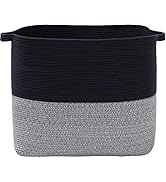 22"x14"x18" Mega Size Rectangular Extra Large Storage Basket, Cotton Rope Storage Baskets, Woven ...