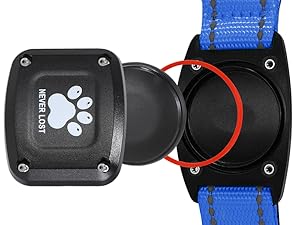 MYIWB Dog Tracking Collar, Easy Tracker Installation, Secure & Durable Design