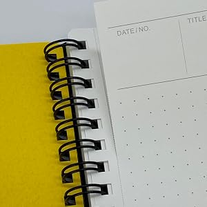 double wire binding, perforated papers,