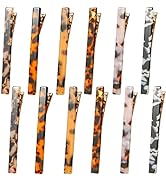 Cobahom 12 Pcs Hair Clips Hair Clips for Styling Tortoise Shell Leopard Duckbill Hair Clips Torto...