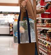VENO 4 Pack Reusable Grocery Bags, Heavy-Duty Shopping Bags with Handles, Bags for Shopping Cart ...