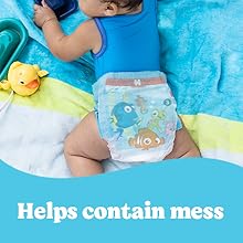 Little Swimmers baby swim diapers help contain mess