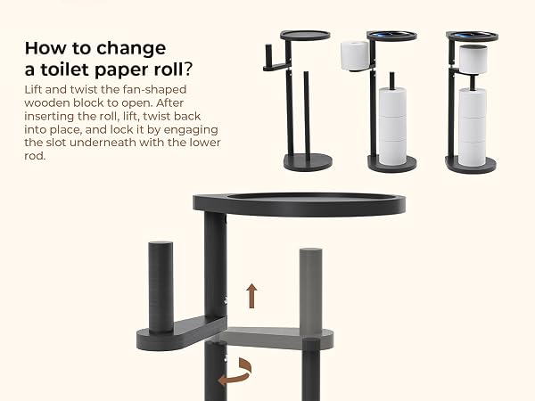 Toilet Paper Holder Stand