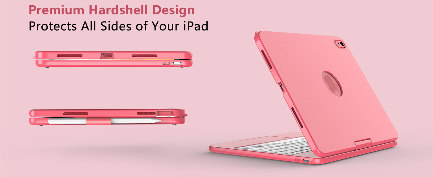 ipad 11th gen keyboard case pink 32
