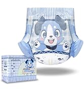 Littleforbig Adjustable Hook-and-Loop Fastener Closure Adult Printed Cloth Back Diaper 10 Pieces ...