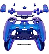 eXtremeRate Full Set Housing Shell Buttons Touchpad Compatible with ps5 Edge Controller, Chameleo...