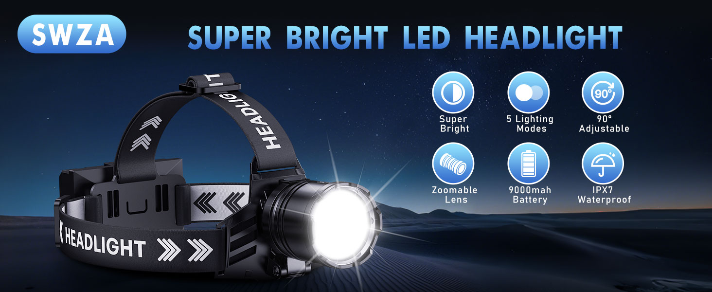 super bright led headlamp