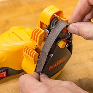 knife and scissor electric sharpener 3 abrasive belts fine medium coarse sharpening tools hunting