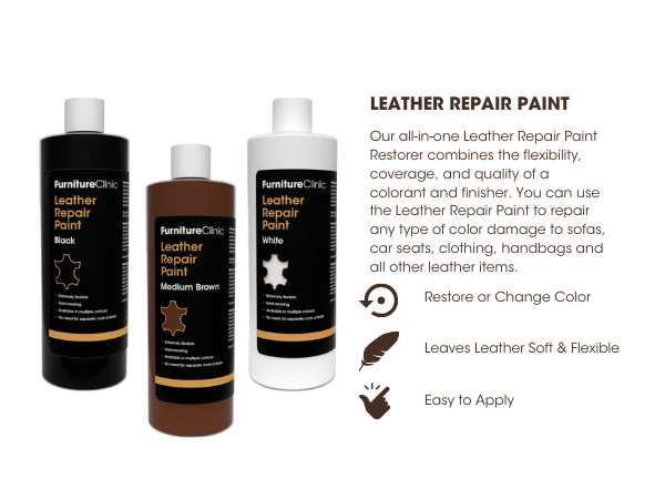 Leather dye repair Leather scratch repair paint Leather scuff repair paint Leather