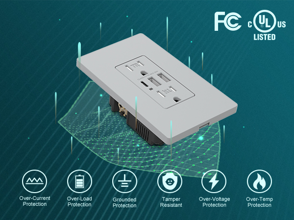 usb receptacle outlet