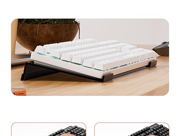 Egchi Acrylic Computer Keyboard Stand for Desk