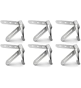 Yacumama 6 Pack Thermometer Probe Clip Holder Stainless Steel 3-Hole Ambient Temperature Readings...