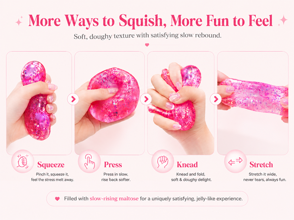 Glitter Squishy Diamond Toys