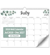 Wall Calendar 2026-2027, 18 Months Academic Calendar, Jan. 2026 - Jun 2027, 14.76" × 11.75", Mont...