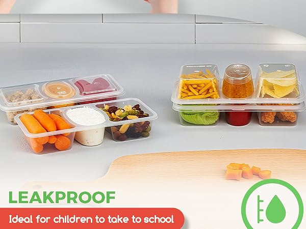 Reusable Snack Containers with Lids