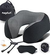 napfun travel pillow, Black