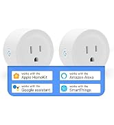 Smart Plug Mini HomeKit, Smart WiFi Outlet Socket Support Apple HomeKit, Alexa and Google ...